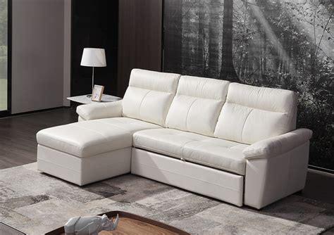 Leather Couch With Pull Out Bed